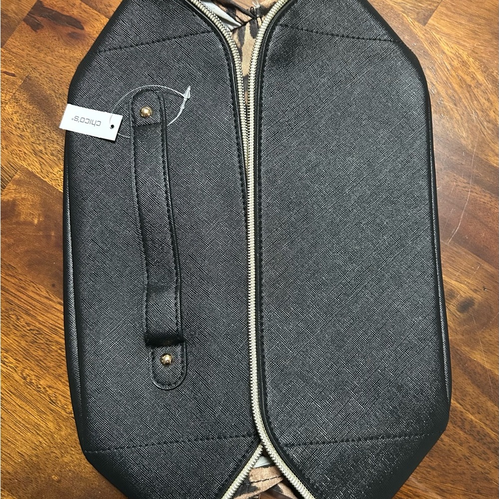 Chico's Black and Tan Women's Accessory Bag